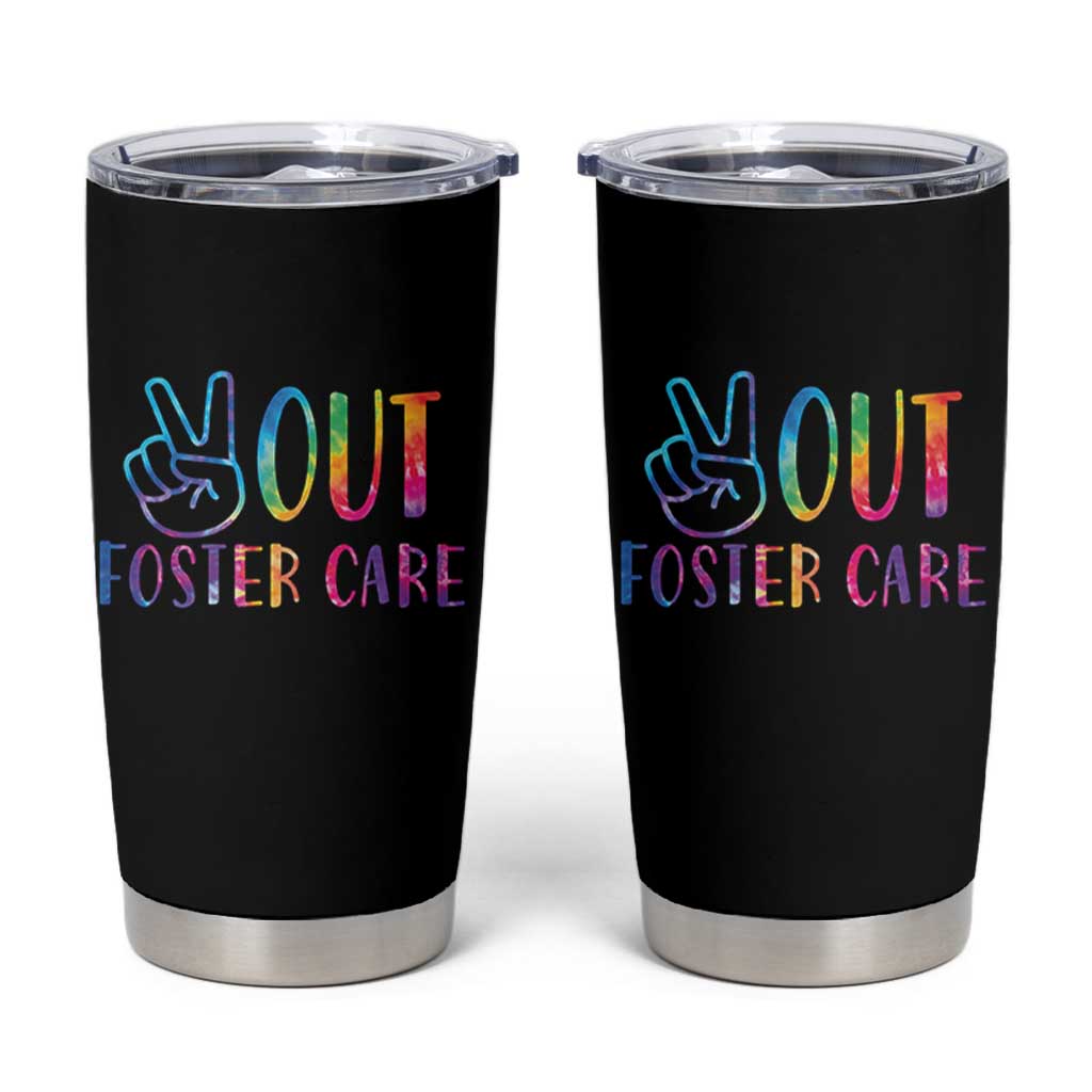 Adoption Foster Parents Tumbler Cup Peace Out Foster Care