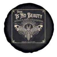Funny Skull Moth Spare Tire Cover There Is No Beauty Without Some Strangeness Edgar Poe