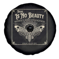 Funny Skull Moth Spare Tire Cover There Is No Beauty Without Some Strangeness Edgar Poe