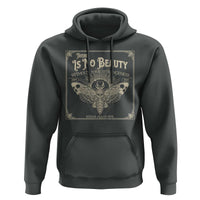 Funny Skull Moth Hoodie There Is No Beauty Without Some Strangeness Edgar Poe