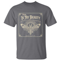 Funny Skull Moth T Shirt There Is No Beauty Without Some Strangeness Edgar Poe