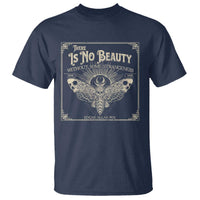 Funny Skull Moth T Shirt There Is No Beauty Without Some Strangeness Edgar Poe