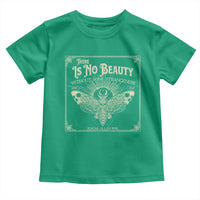 Funny Skull Moth Toddler T Shirt There Is No Beauty Without Some Strangeness Edgar Poe