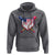 Funny Ice Cream Baseball Drip American Flag Hoodie 4th Of July
