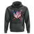 Funny Ice Cream Baseball Drip American Flag Hoodie 4th Of July