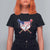 Funny Ice Cream Baseball Drip American Flag T Shirt For Women 4th Of July