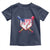 Funny Ice Cream Baseball Drip American Flag Toddler T Shirt 4th Of July