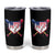 Funny Ice Cream Baseball Drip American Flag Tumbler Cup 4th Of July