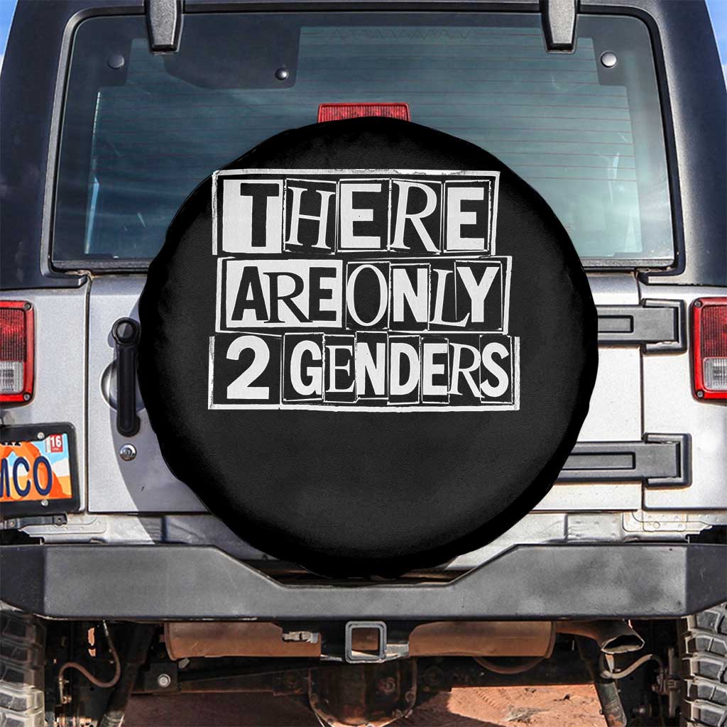 Funny There Are Only 2 Genders Male And Female Spare Tire Cover