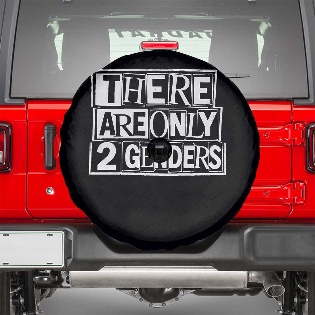 Funny There Are Only 2 Genders Male And Female Spare Tire Cover