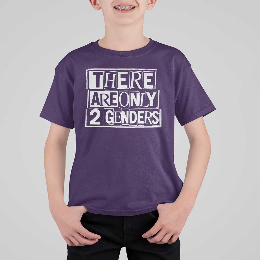 Funny There Are Only 2 Genders Male And Female T Shirt For Kid