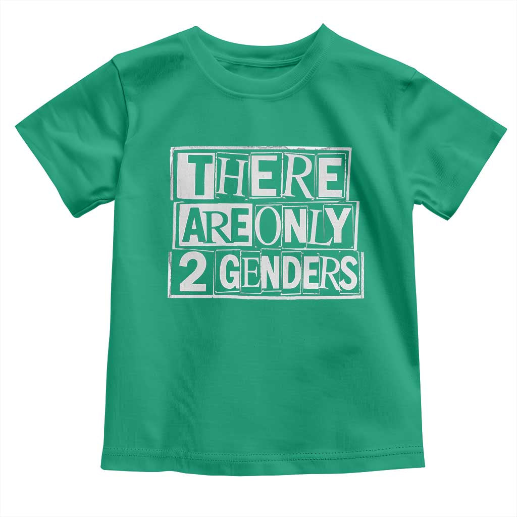 Funny There Are Only 2 Genders Male And Female Toddler T Shirt