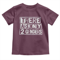 Funny There Are Only 2 Genders Male And Female Toddler T Shirt