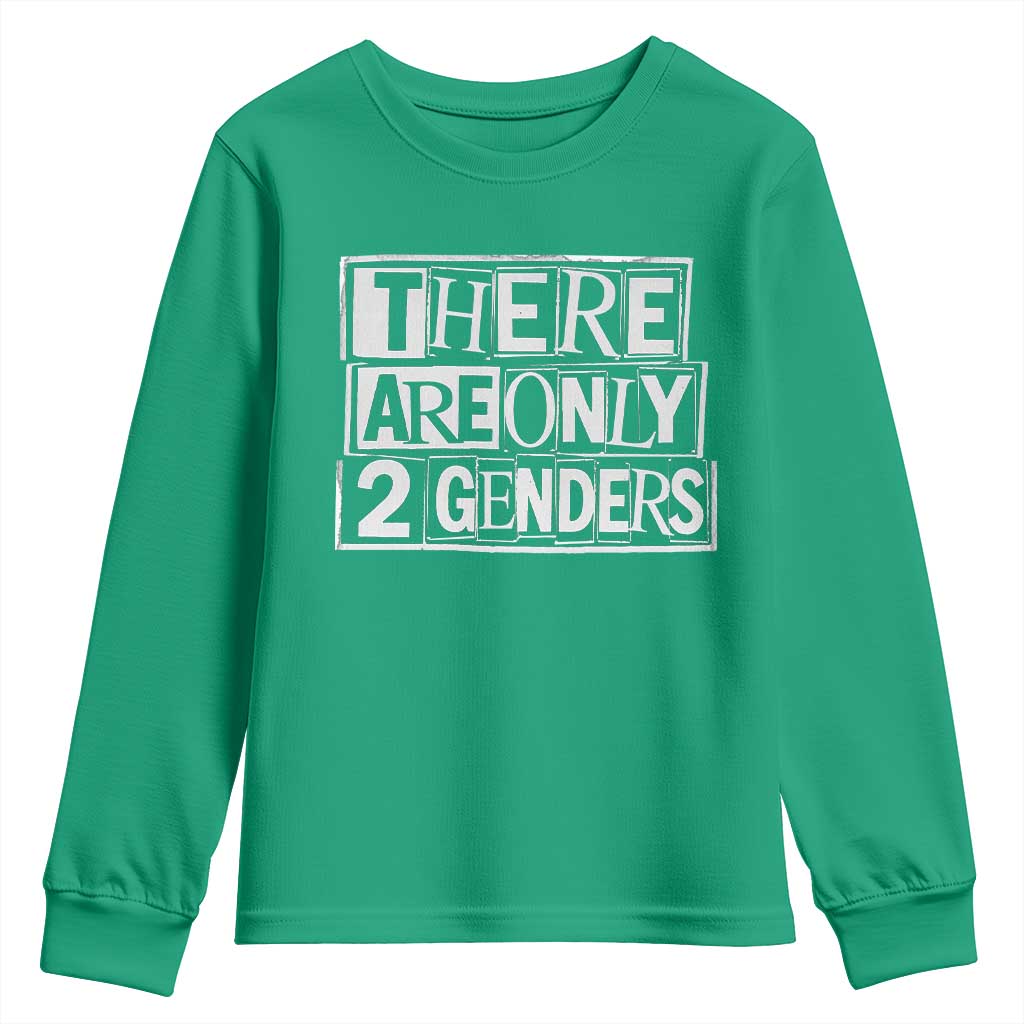 Funny There Are Only 2 Genders Male And Female Youth Sweatshirt