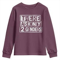 Funny There Are Only 2 Genders Male And Female Youth Sweatshirt