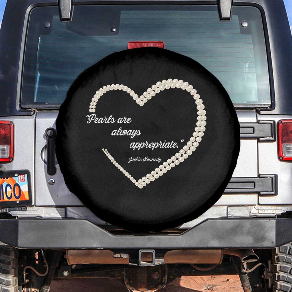Pearls Are Always Appropriate Spare Tire Cover Jacqueline Kennedy Quotes