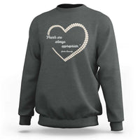 Pearls Are Always Appropriate Sweatshirt Jacqueline Kennedy Quotes