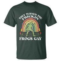 Funny They Turned The Frickin Frogs Gay T Shirt Gay Frog LGBT Rainbow
