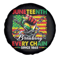 Juneteenth Breaking Every Chain Since 1865 Spare Tire Cover Hand Fist Freedom