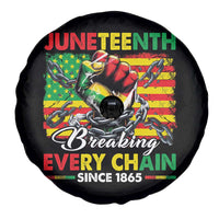 Juneteenth Breaking Every Chain Since 1865 Spare Tire Cover Hand Fist Freedom