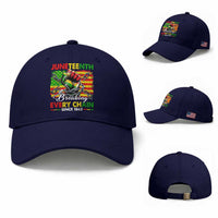 Juneteenth Breaking Every Chain Since 1865 Baseball Cap Hand Fist Freedom