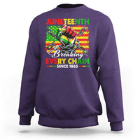 Juneteenth Breaking Every Chain Since 1865 Sweatshirt Hand Fist Freedom