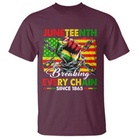 Juneteenth Breaking Every Chain Since 1865 T Shirt Hand Fist Freedom