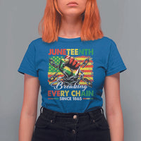 Juneteenth Breaking Every Chain Since 1865 T Shirt For Women Hand Fist Freedom