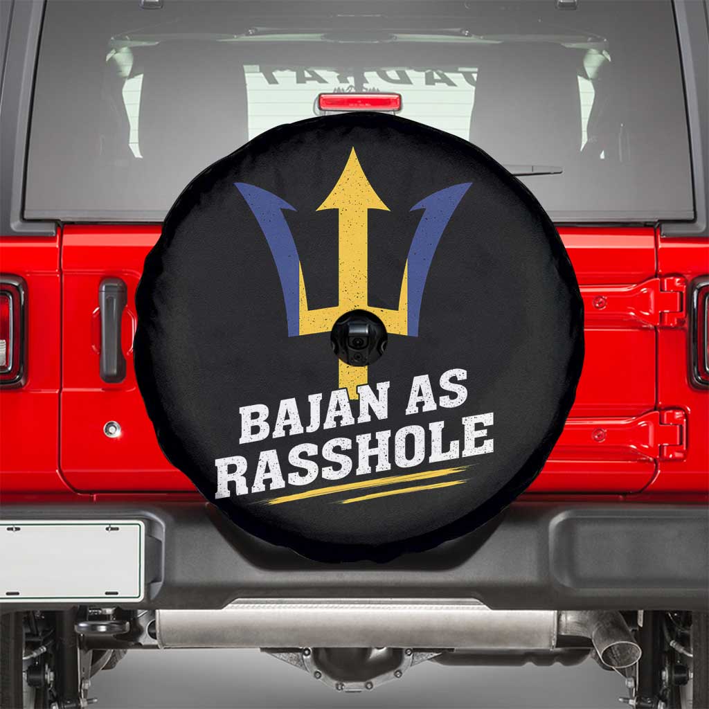 Funny Bajan As Rasshole Spare Tire Cover Barbados Tridents