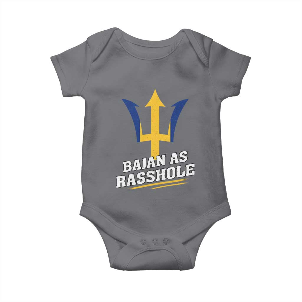 Funny Bajan As Rasshole Baby Onesie Barbados Tridents