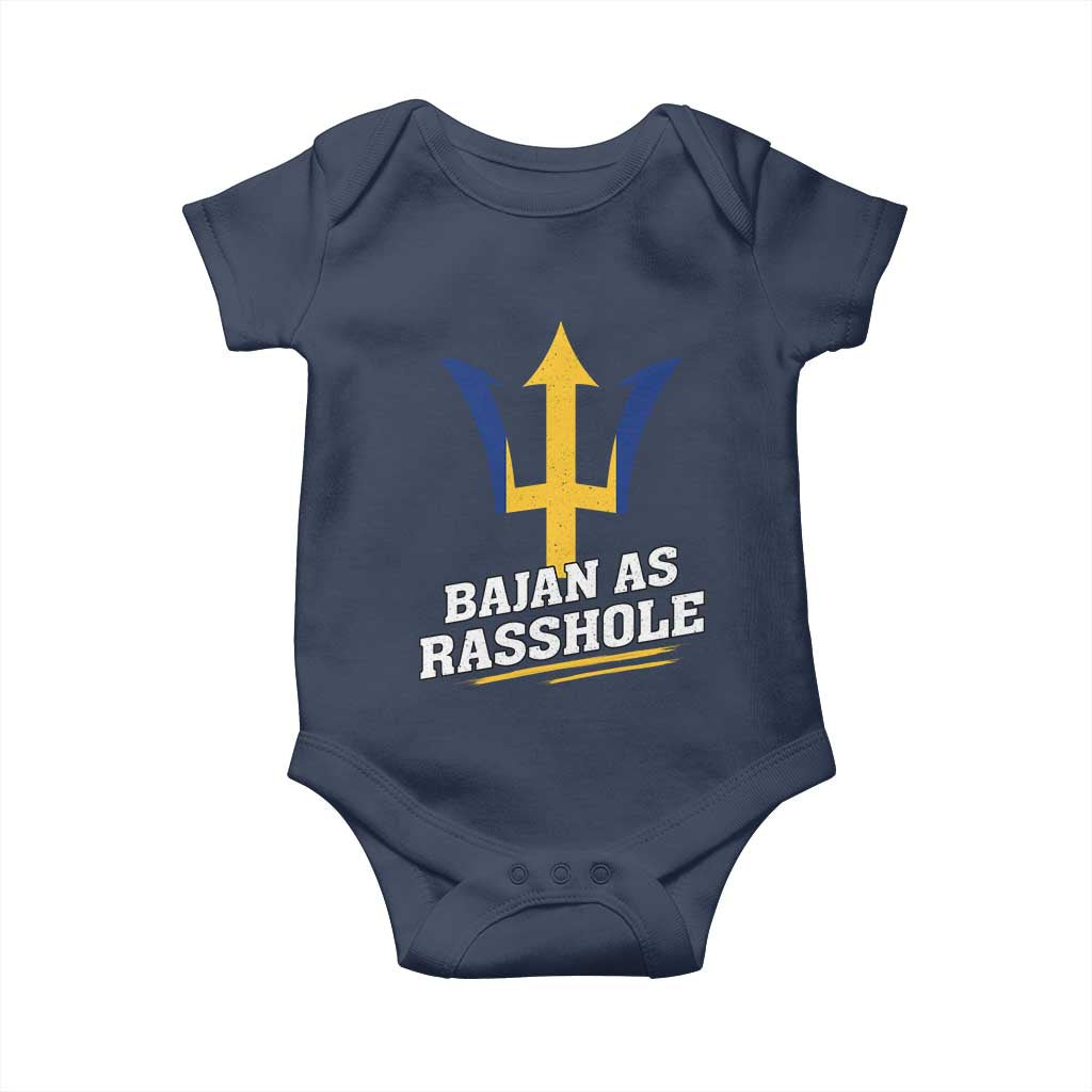 Funny Bajan As Rasshole Baby Onesie Barbados Tridents