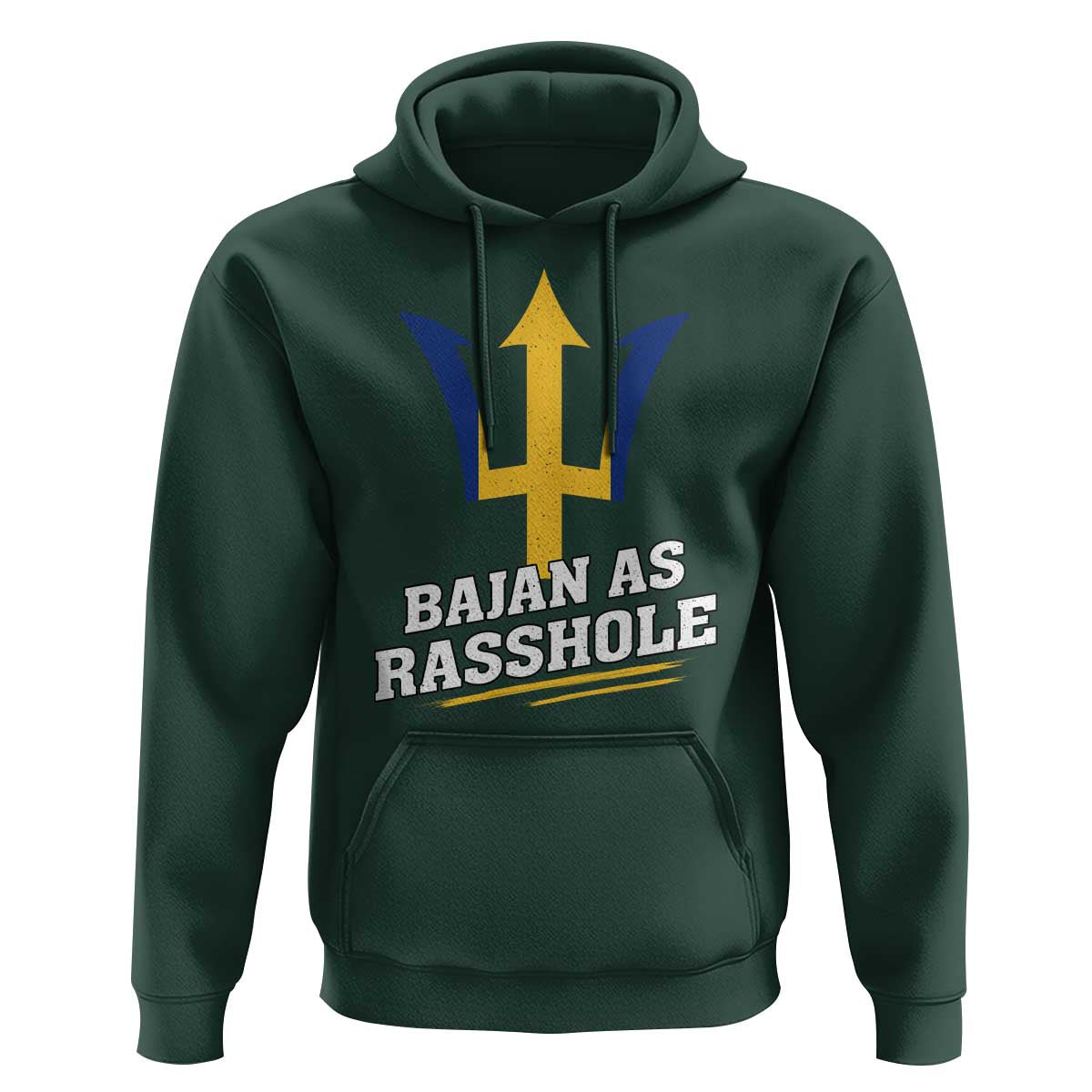 Funny Bajan As Rasshole Hoodie Barbados Tridents