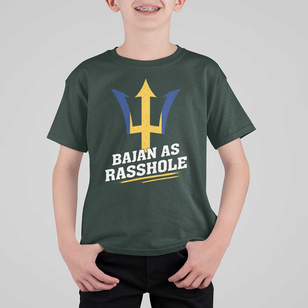 Funny Bajan As Rasshole T Shirt For Kid Barbados Tridents