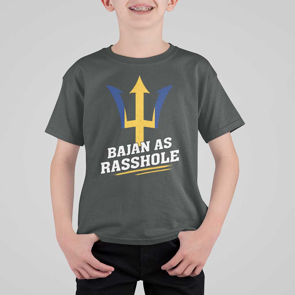 Funny Bajan As Rasshole T Shirt For Kid Barbados Tridents