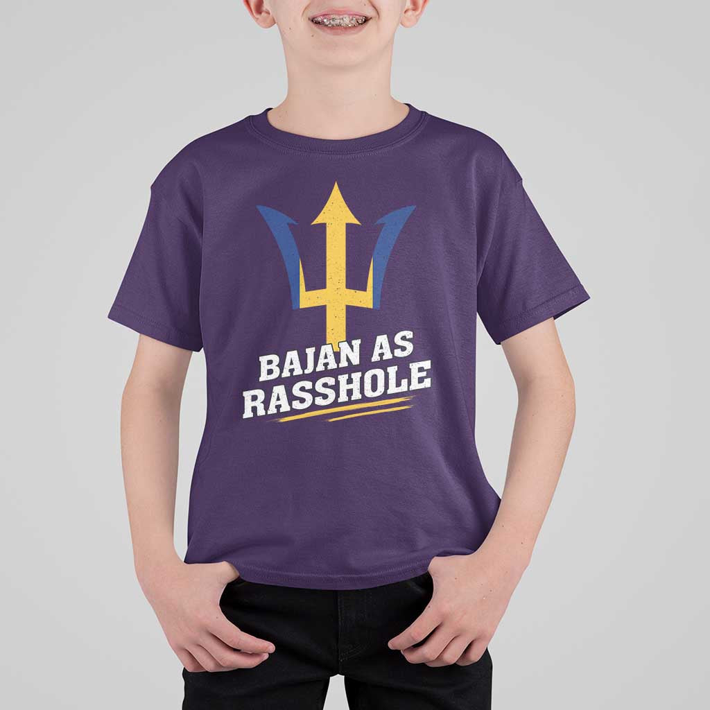 Funny Bajan As Rasshole T Shirt For Kid Barbados Tridents