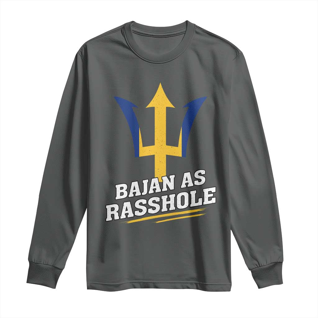 Funny Bajan As Rasshole Long Sleeve Shirt Barbados Tridents