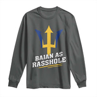 Funny Bajan As Rasshole Long Sleeve Shirt Barbados Tridents
