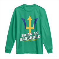 Funny Bajan As Rasshole Long Sleeve Shirt Barbados Tridents