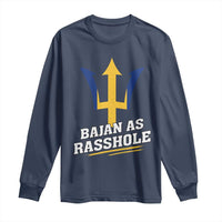 Funny Bajan As Rasshole Long Sleeve Shirt Barbados Tridents
