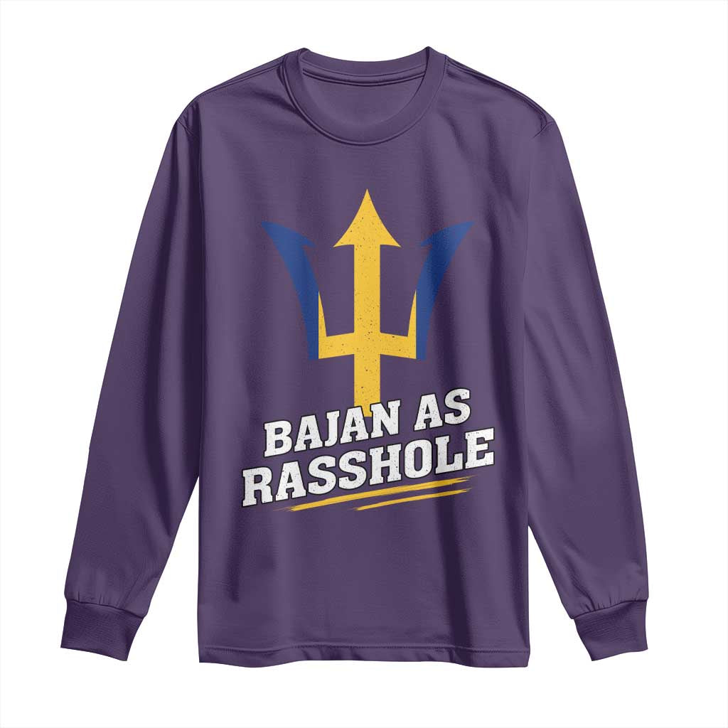 Funny Bajan As Rasshole Long Sleeve Shirt Barbados Tridents
