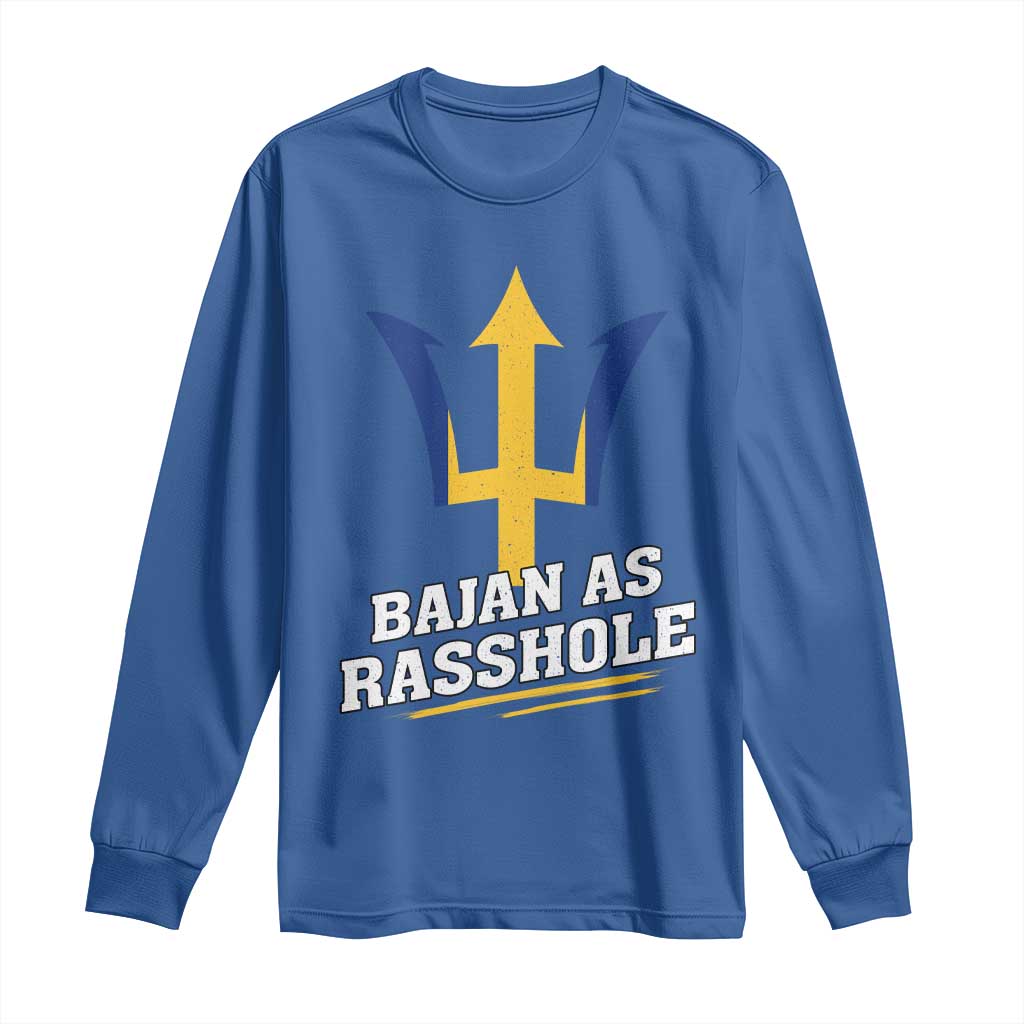 Funny Bajan As Rasshole Long Sleeve Shirt Barbados Tridents