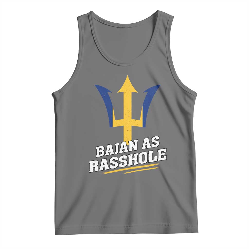 Funny Bajan As Rasshole Tank Top Barbados Tridents
