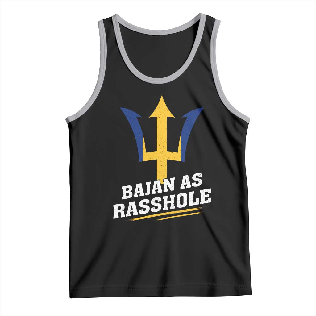 Funny Bajan As Rasshole Tank Top Barbados Tridents