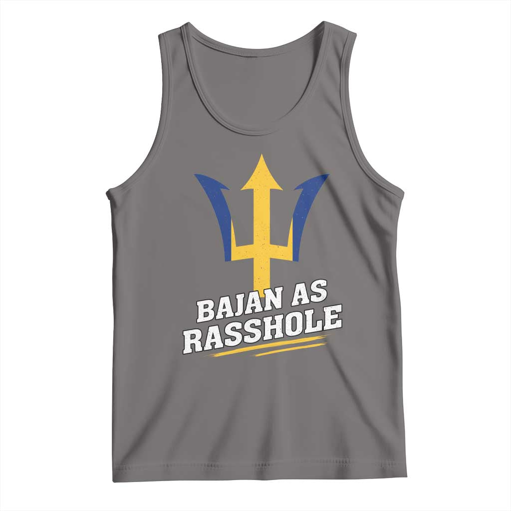 Funny Bajan As Rasshole Tank Top Barbados Tridents
