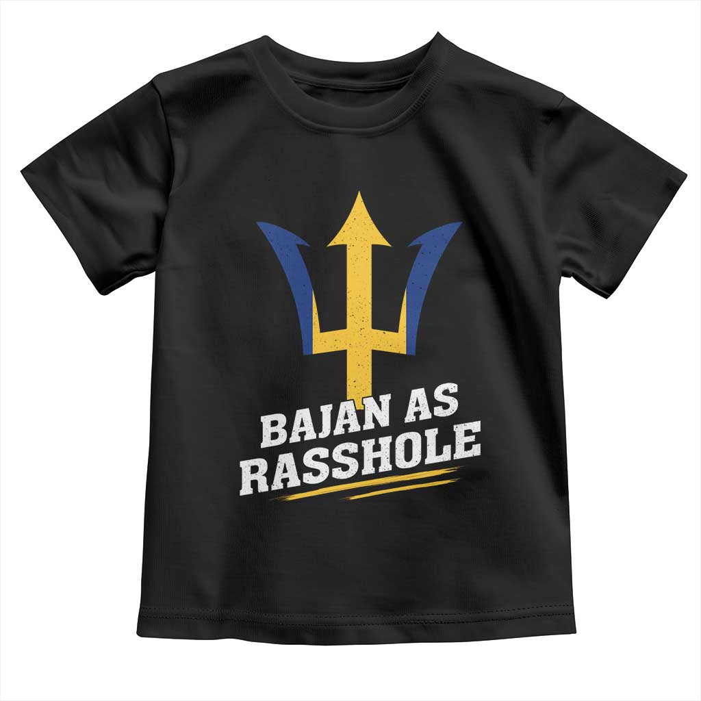 Funny Bajan As Rasshole Toddler T Shirt Barbados Tridents
