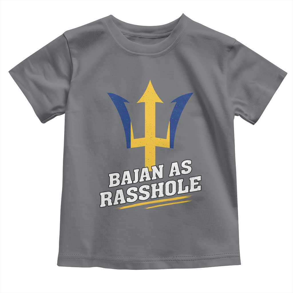 Funny Bajan As Rasshole Toddler T Shirt Barbados Tridents