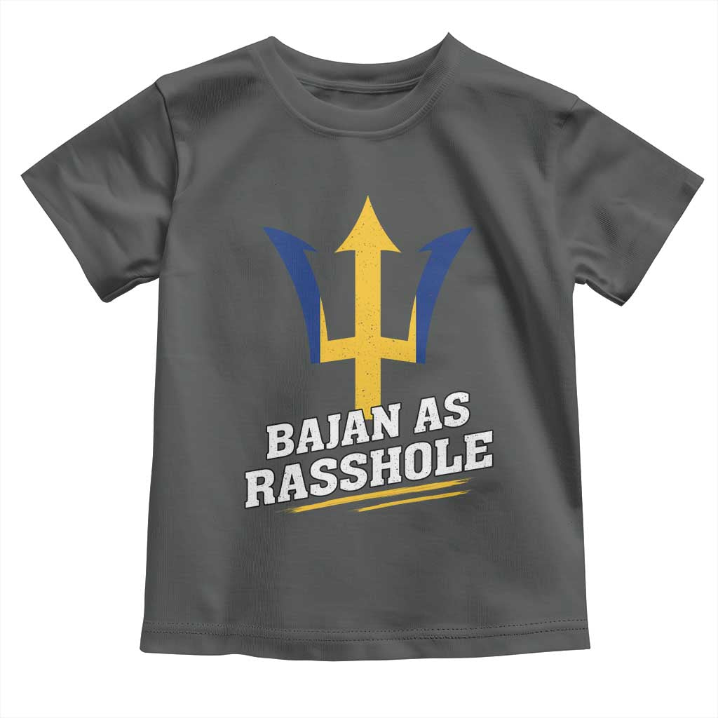 Funny Bajan As Rasshole Toddler T Shirt Barbados Tridents