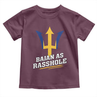 Funny Bajan As Rasshole Toddler T Shirt Barbados Tridents