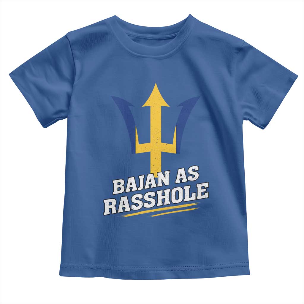 Funny Bajan As Rasshole Toddler T Shirt Barbados Tridents