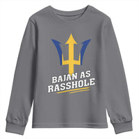 Funny Bajan As Rasshole Youth Sweatshirt Barbados Tridents